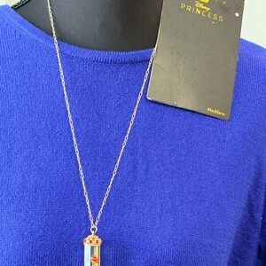 Disney Princess Necklace with Red and Gold Details
